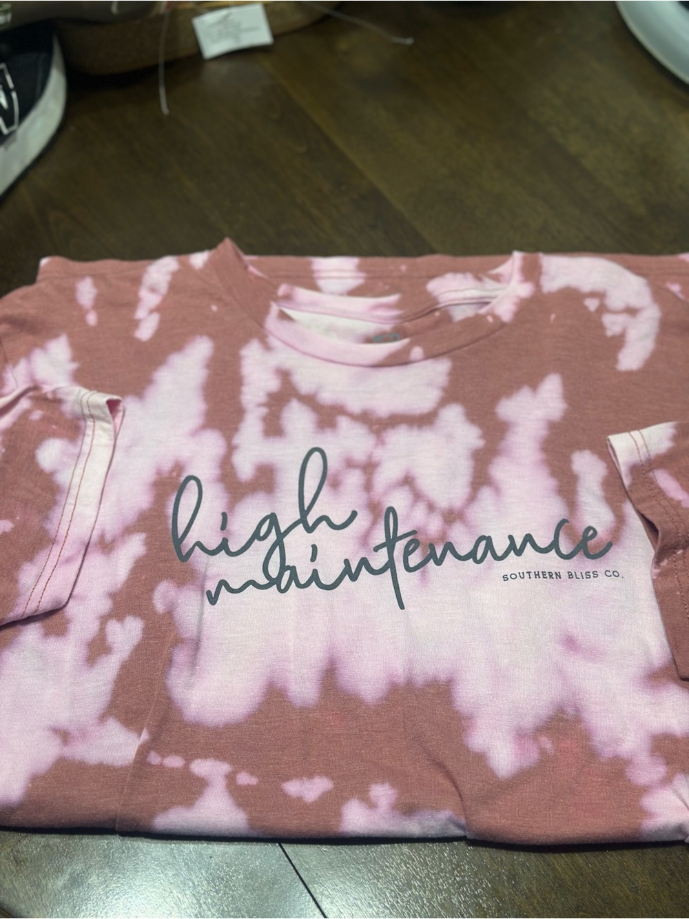 High Maintenance Tie-Dye Tee - Pink/Mauve